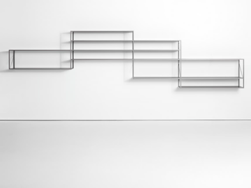 MINIMA 3.0 SKETCH - Wall-mounted floating aluminium bookcase by MDF Italia - view 2